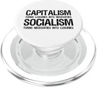 Capitalism Vs Socialism - Funny Political Anti Socialism PopSockets PopGrip pour MagSafe