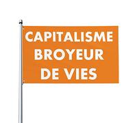 Capitalisme Broyeur De Vies Drapeau 0,9 x 1,5 m Bannière extérieure Home House Yard Sign Flags Contre la réforme des retraites
