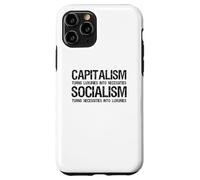 Capitalisme Contre socialisme - Politique Anti-socialiste Communiste Coque pour iPhone 11 Pro