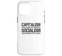 Capitalisme Contre socialisme - Politique Anti-socialiste Communiste Coque pour iPhone 16 Pro Max