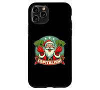 Capitalisme ! Funny Greedy Santa Claus Consumer Christmas Meme Coque pour iPhone 11 Pro