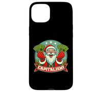 Capitalisme ! Funny Greedy Santa Claus Consumer Christmas Meme Coque pour iPhone 15 Plus