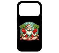 Capitalisme ! Funny Greedy Santa Claus Consumer Christmas Meme Coque pour iPhone 17 Pro