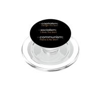 Capitalisme Socialisme Communisme Libertarian Economie Liberté PopSockets PopGrip pour MagSafe