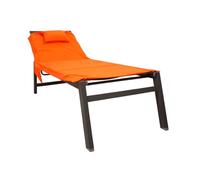 CapitanCasa Drap de plage avec coussin Motif Fluo Lit Orange