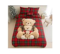 CapitanCasa Parure de lit double impression numérique Wish 3D double D5 ours