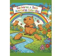 Capivara’s Aventuras Coloridas: Cute Capybara Coloring Book for Kids Ages 4-8 | Fun and Easy Animal Pages