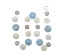 Capiz Guirlande de coquillages Blake Bleu Gris Naturel Décoration à suspendre Décoration d'intérieur Chaîne de coquillages Décoration de fenêtre Coquillages Chaîne décorative - Choix aléatoire - 180