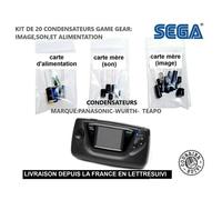 Capkit SEGA GAME GEAR - 20 condensateurs - Amélioration son et image - Consoles rétro - Noir