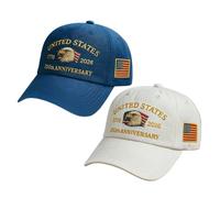 CAPLE ANNIVERSAIRE - US 250th Réglable Marine Corps Corps Commémoratif Pour Hommes | Casquette De Baseball De La Célébration De La Marine Militaire | Vêtements De Nouveauté Patriotique Pour La Plage D