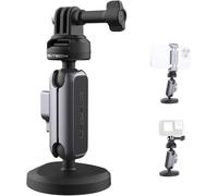 Caplock Magnétique Support Pour Dji Osmo Action 5 Pro/4/3/Pocket 3, Pour Gopro 13/12/11/10, Action Caméra Pour Insta360 Ace Pro 2/X5/X4/One Rs/R/X3, Double Rotule Avec 1/4""- 20 Fil[Gopro299]
