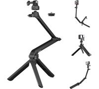 CapLock MantisPod Z Vidéo Vloggingd Trépied pour DJI OSMO 360/Action 5 Pro/4/Pocket 3, pour Gopro Hero 13/12 ActionCaméra Support pour Insta360 Ace Pro 2/X5/X4, 1/4""-20 Adaptateur de Filetage