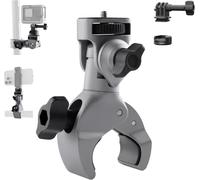 CapLock Super Clamp Mount Aluminium Alloy for Insta360 X5 Crab Shaped Clamp with 1/4 Inch Screw for GoPro Hero,for Pocket/Action/AKASO and Other Accessories