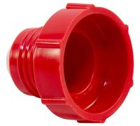 Caplugs 99191172 Lot de 1000 bouchons filetés en plastique pour raccords JIC évasés PD-30, PE-LD, pour filetage 3/8-24", Rouge