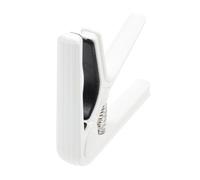 Capo Guitare Portable en Acier Plastique, Prise Stable, Réglage une Main | Guitare Folk et Acoustique, Ressort Haute Élasticité, Arc Ergonomique, Léger, Blanc
