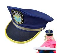 Capo-policier pour - Chapeau de flic en polyester réglable amusant, accessoire de costumes confortable pour s'habiller | Halloween, carnaval, fête de cosplay, célébration d'anniversaire
