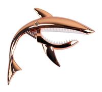 Capodastre pour guitare Capodastre de guitare en métal Shark, accessoire for électrique classique, clip à changement rapide alliage zinc, chevalet basse, accessoires for(Rose Gold)