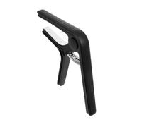 Capodastre Pratique pour Guitare, Changement Rapide, Noir Léger | Acier et Plastique, Ressort Haute Élasticité, Arc Ergonomique, pour Cours, Scène et Cordes Folk