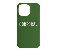 Caporal Militaire Officier des Forces armées imprimé sur Le Devant Coque pour iPhone 14 Pro Max