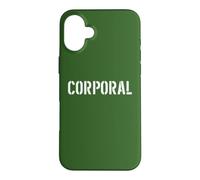 Caporal Militaire Officier des Forces armées imprimé sur Le Devant Coque pour iPhone 16 Plus