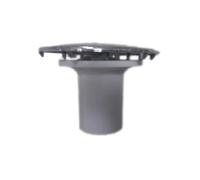 Capot 120 mm laiton chromé avec tube garde d'eau pour bonde diamètre 90 mm