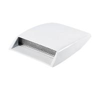 Capot Aération de Voiture Protection d’Aération Décoratif Couvercle de Ventilation d'Air de Voiture Accessoires Prise d'Air sur le Capot Universel (White)