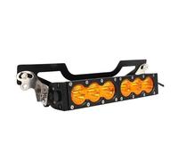 capot avant calandre Kit De Support De Barre Lumineuse LED 11" Pour Can Am Pour Maverick X3 16-2023 Grille Avant 60 W Support Barre Lampe Avant Conduite Auxiliaire Grille centrale pare-chocs avant(Y L
