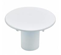 Capot bonde de douche blanc 116 mm, tube garde d'eau, pour trou 90 mm