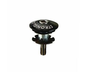 Capot / bouchon de fourche potence Stronglight Ahead-set Noir