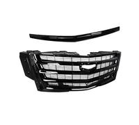 Capot calandre Avant Calandre Avant moulure Capot Remplacement pour Cadillac pour Escalade 2015-2020 Platinum, calandre supérieure Pare-Chocs Avant, Noir Brillant