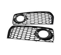 Capot calandre Avant Lot 2 grilles Protection pour phares antibrouillard Avant Voiture, en Maille nid d'abeille hexagonale, pour A5 B8 pour SLine S5 2008-2012