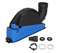 Capot Carter Aspiration pour Meuleuse 100/125 mm, Protection Anti - Poussière avec Fixation Métallique, Profondeur Réglable 0-30 mm - Compatible Rainureuse Béton et Surfaceus