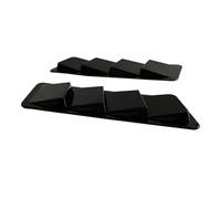 Capot d'admission d'air voiture, couvercle décoratif, accessoires universels centraux écope décorative écope de capot(2pcs Black-A)