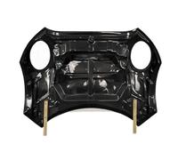 Capot de capot avant en fibre de carbone véritable Compatible Pour BMW F55 F56 2014-2023(Double Carbon)