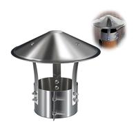 Capot De CheminéE Acier Inoxydable, Chapeau De CheminéEl, Protection Contre La Pluie Et La Neige Chapeau De Ventilation Hotte, ChapeaU De Toiture En Inox Rond(120 mm(4.724 in))
