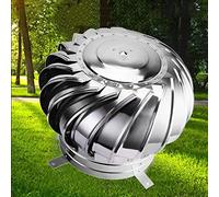 Capot De Cheminée Conduit De Fumée Sortie De Toit De Rotatif Casquette, Épaissi, Zéro Consommation, Durable Rust-Proof Raincover Capuchon, Installation À Plat Ou Inclinée, Ferme De Cheminée
