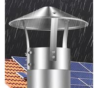 Capot De Cheminée, Couvercle De Cheminée En Acier Inoxydable, Diamètre De Tuyau De Hotte D'aération Adapté À La Plupart Des Cheminées Standard, Capot De Protection De Conduit De Cheminée(75mm/2.95")