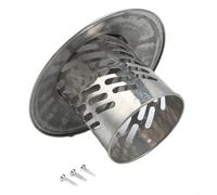Capot de cheminée en acier inoxydable 304 - Capuchon de pluie - Couvercle de tuyau de conduit d'air mural - Protection contre les oiseaux - Grille de protection contre les débris - Écran