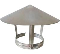 Capot de cheminée en acier inoxydable pour oiseaux - Haut réglable pour une utilisation polyvalente