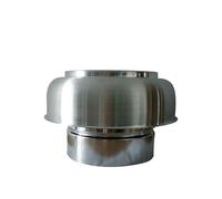 Capot de cheminée en aluminium de 10,2 à 20,3 cm en forme de champignon pour système de ventilation de récupération de chaleur - Coupe-vent et imperméable