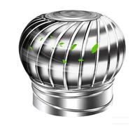Capot de cheminée rotatif en acier inoxydable, ventilateur à turbine éolienne, capuchon anti-courant d'air, construction en acier 304, capot de cheminée coupe-vent, capot anti-courant descendant (200
