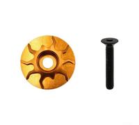 Capot de Potence CNC 31.8mm Fixation Secure 4-6Nm | Compatible pour vtt route, diamètre 31.8mm standard, protection contre l'usure, design élégant, installation rapide(Orange)