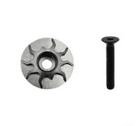 Capot de Potence CNC 31.8mm Fixation Secure 4-6Nm | Compatible pour vtt route, diamètre 31.8mm standard, protection contre l'usure, design élégant, installation rapide(Titanium)