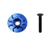 Capot de Potence CNC 31.8mm Fixation Secure 4-6Nm | Compatible pour vtt route, diamètre 31.8mm standard, protection contre l'usure, design élégant, installation rapide(Blue)