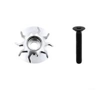 Capot de Potence CNC 31.8mm Fixation Secure 4-6Nm | Compatible pour vtt route, diamètre 31.8mm standard, protection contre l'usure, design élégant, installation rapide(Silver)