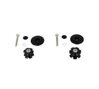Capot/Bouchon Potence Ahead-Set 1''+1'' 1/8 Noir (Livre avec 2 Etoiles + vis BTR)