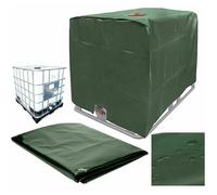 Capot de Protection du Réservoir d'eau IBC, Bâche Anti-poussière Anti-UV 1000l pour Container Cuve de Récupération d'eau de Pluie