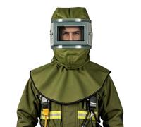 Capot de protection du visage, bouclier facial léger et portable anti-buée avec lunettes de protection, capuchon de protection des cendres volcaniques, pour catastrophes en plein air femmes hommes