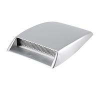Capot de Protection, Keenso Couvercle d’Aération Décoratif Couvercle de Ventilation de Capot d'Autocollant d'Ecoulement d'Air de Voiture Universel (Silver)