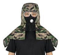 Capot de protection solaire avec lunettes de protection intégrées et ajustement réglable pour les travailleurs du bâtiment et casque de soudage de travail en plein air